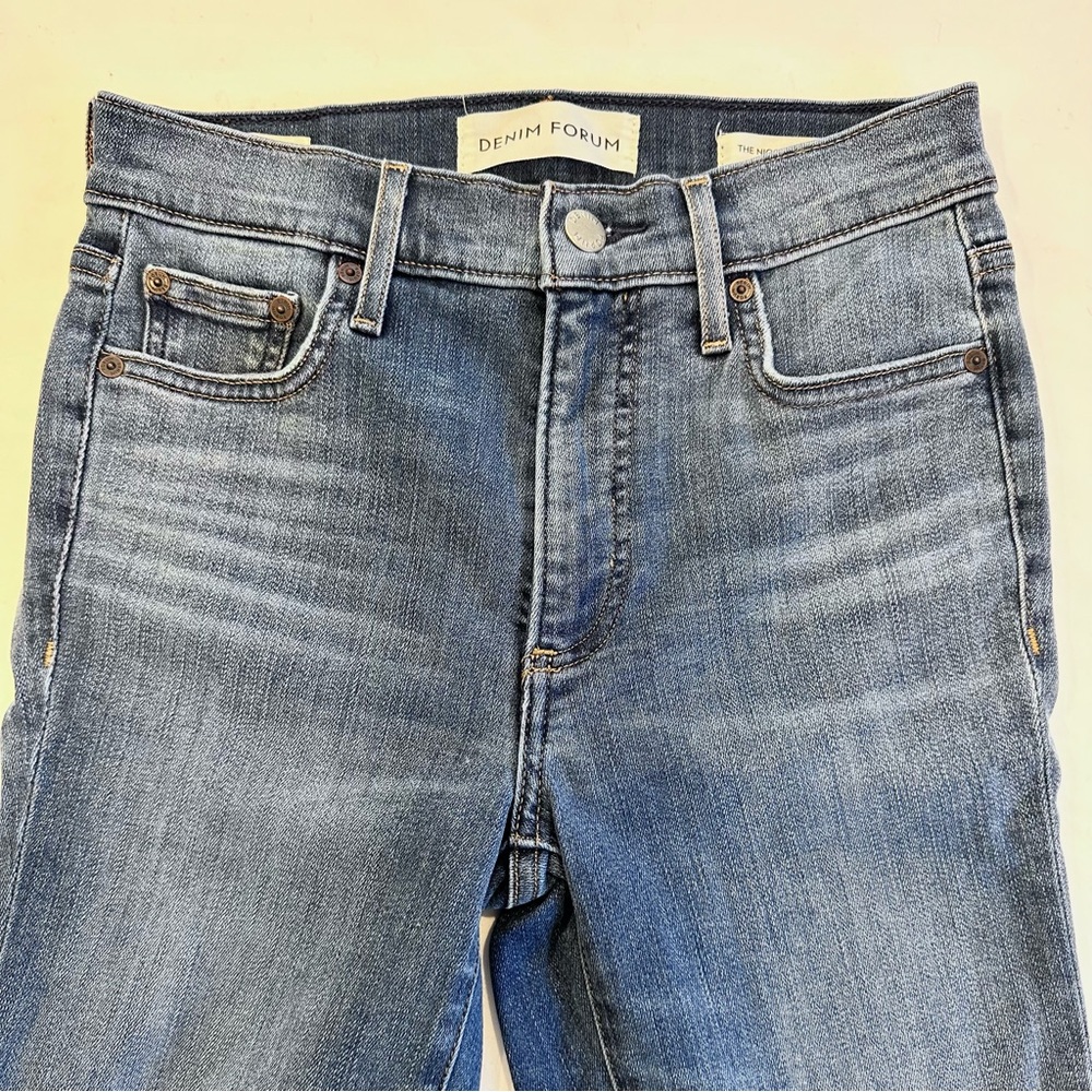 Denim Forum Girls Mid Rise Skinny Crop Jeans - Size 26 - Picture 4 of 6